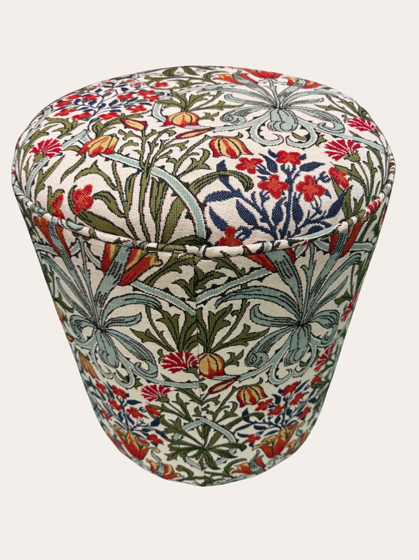 Flower print - ronde poef