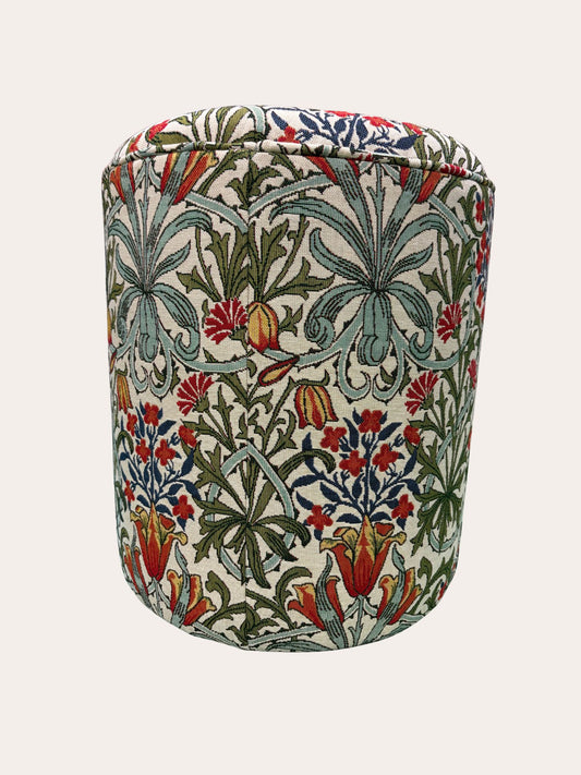 Flower print - ronde poef