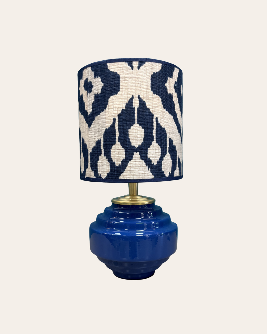 Blue and blue ikat
