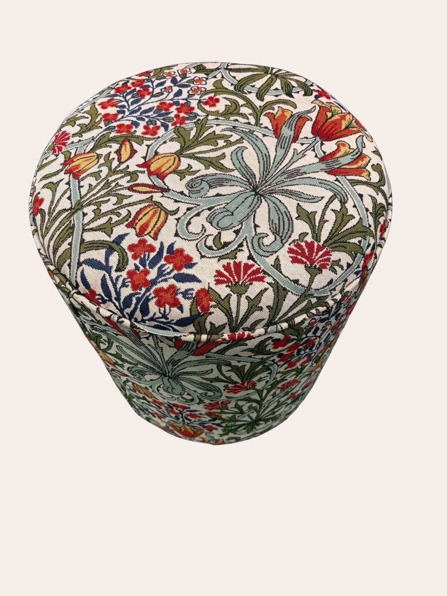 Flower print - ronde poef