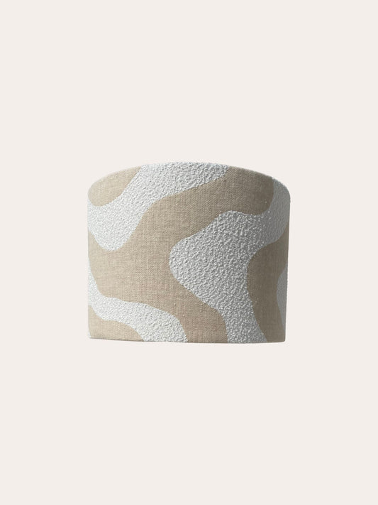Lampenkap Beige Wit Waves