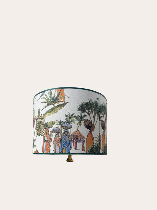 Lampenkap  Colourfull village