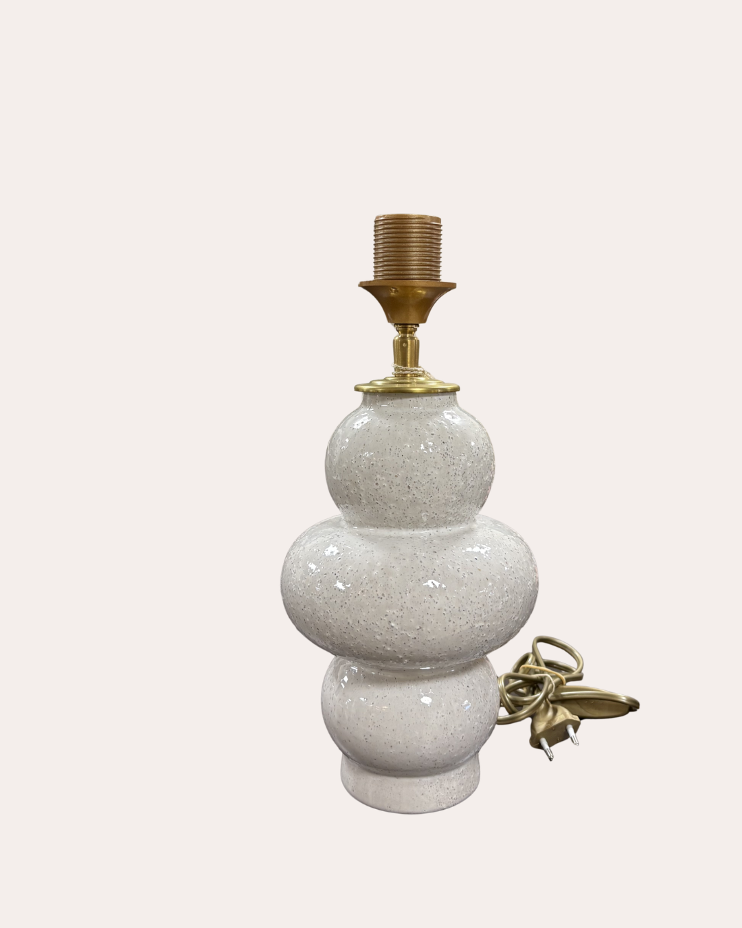 Witte organische lampenvoet